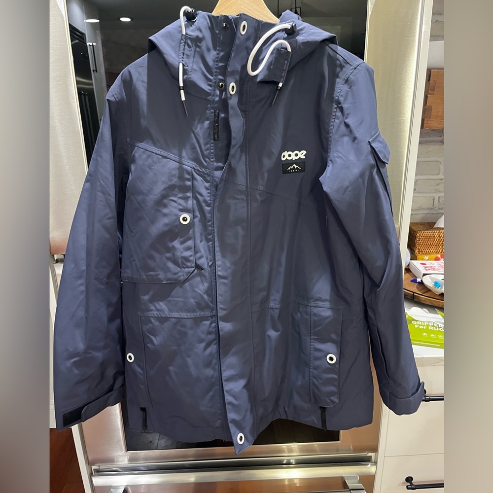DOPE dusty blue Hooded Jacket